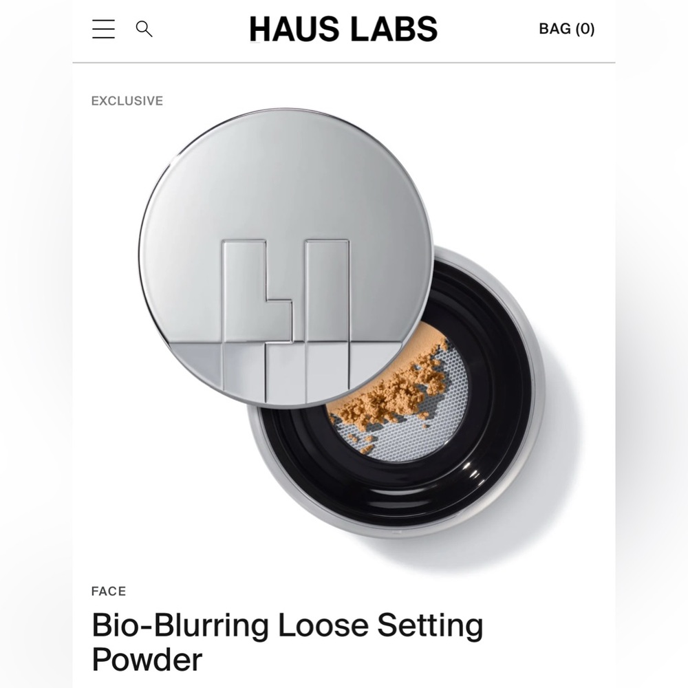 Haus Labs By Lady Gaga Bio-Blurring Setting Powder - Golden 7g/.24 oz 🔥